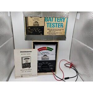 Micronta 22-030A Battery Tester Radio Shack 1.5v - 22.5v Radio Shack With Manual